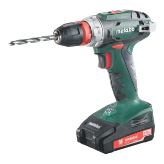 Metabo Akku-Bohrschrauber BS 18 Quick Kunststoffkoffer + 2x18V/2Ah Li-Ion + SC 60 Plus