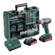 Metabo Akku-Bohrschrauber BS 18 Quick Set Mobile Werkstatt Kunststoffkoffer 2x18V/2Ah Li-Ion + SC 60 Plus-1