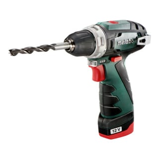 Metabo Akku-Bohrschrauber PowerMaxx BS Basic Kunststoffkoffer; 12V 2x2Ah Li-Power + LC 12