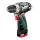 Metabo Akku-Bohrschrauber PowerMaxx BS Basic Kunststoffkoffer; 12V 2x2Ah Li-Power + LC 12-1