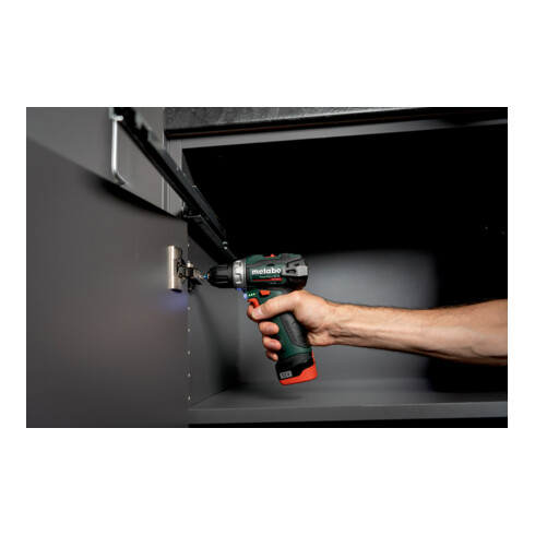 Metabo Akku-Bohrschrauber PowerMaxx BS BL Kunststoffkoffer; 12V 2x2Ah Li-Power + LC 40