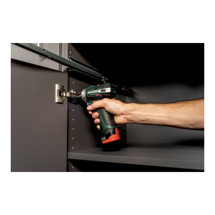 Metabo Akku-Bohrschrauber PowerMaxx BS BL Q Kunststoffkoffer; 12V 2x2Ah Li-Power + LC 40