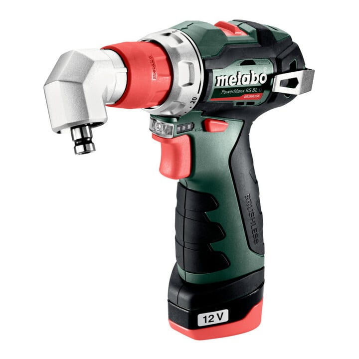 Metabo Akku-Bohrschrauber PowerMaxx BS BL Q Kunststoffkoffer; 12V 2x2Ah Li-Power + LC 40