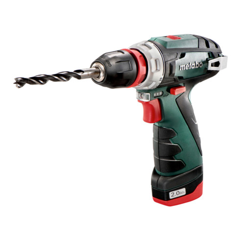 Metabo Akku-Bohrschrauber PowerMaxx BS Quick Basic Kunststoffkoffer + 2x10.8V/2Ah Li-Ion + LC 40