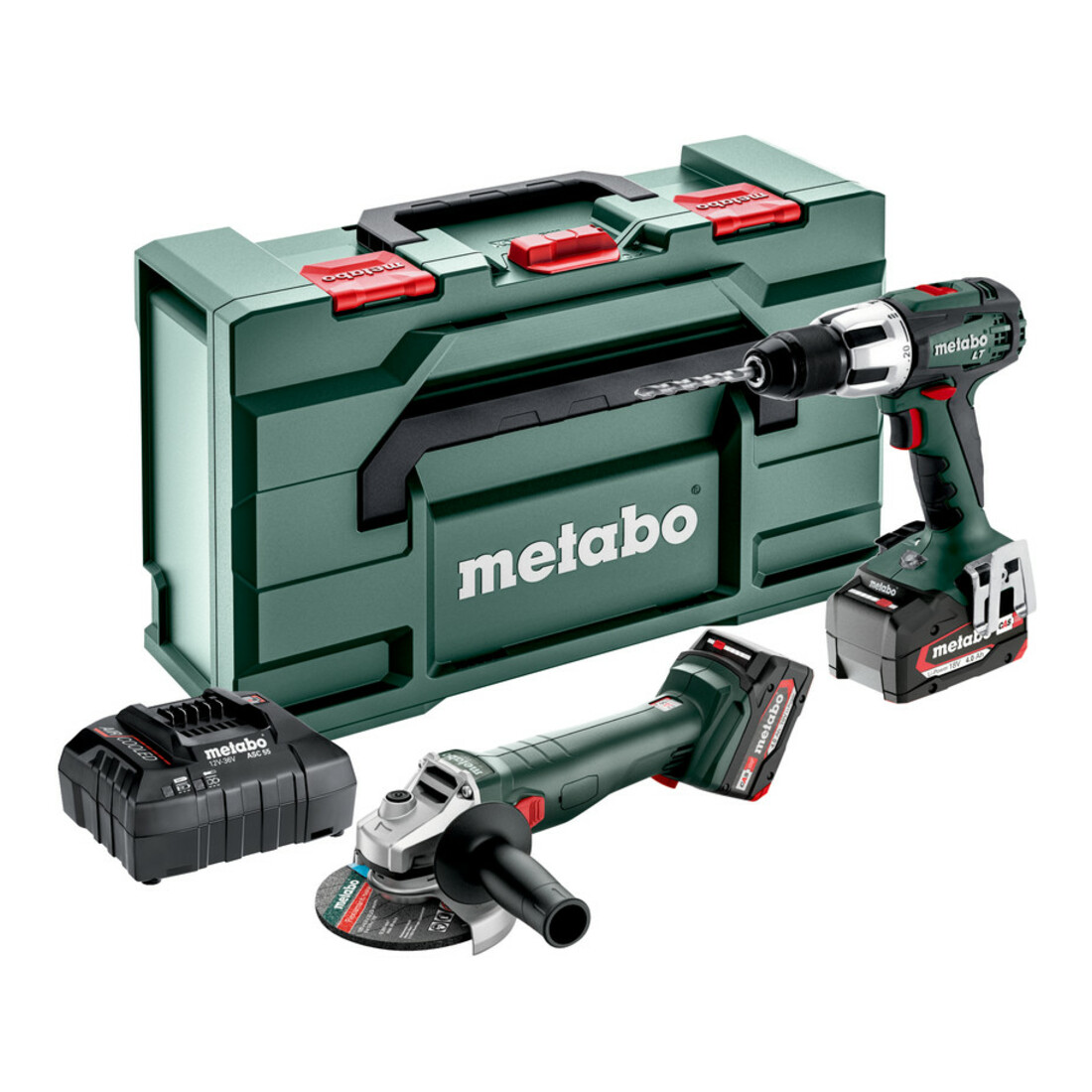 Metabo Akku Combo Set 2.4.2 18 V SB 18 LT + W 18 L 9-125 Quick; metaBOX 165 L