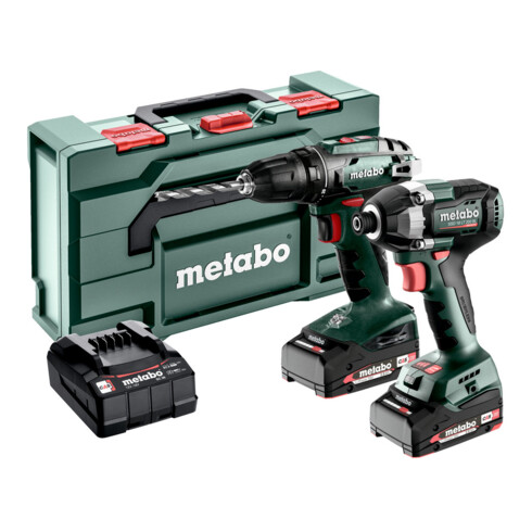 Metabo Akku Combo Set 2.8.1 18V BS 18 + SSD 18 LT 200 BL; metaBOX 145 L