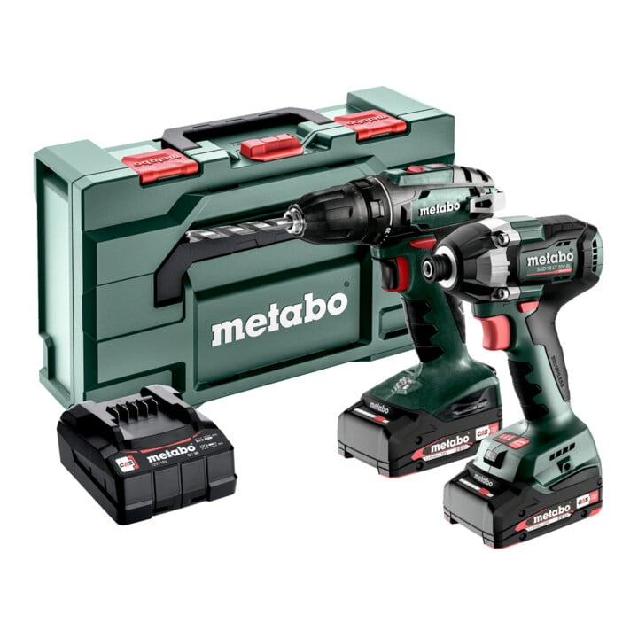 Metabo Akku Combo Set 2.8.1 18V BS 18 + SSD 18 LT 200 BL; metaBOX 145 L