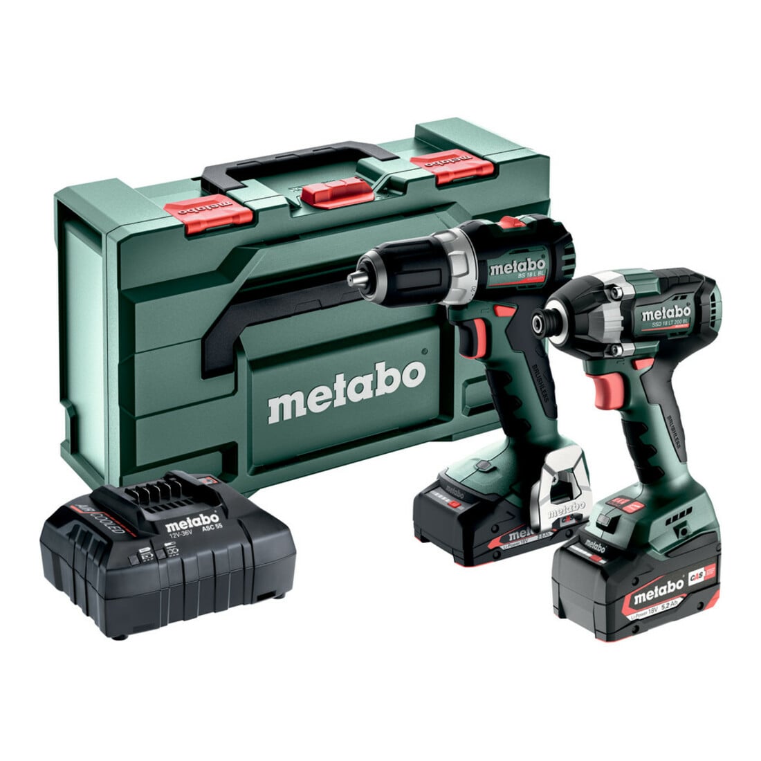Metabo Akku Combo Set 2.8.3 18V BS 18 L BL + SSD 18 LT 200 BL; metaBOX 145 L
