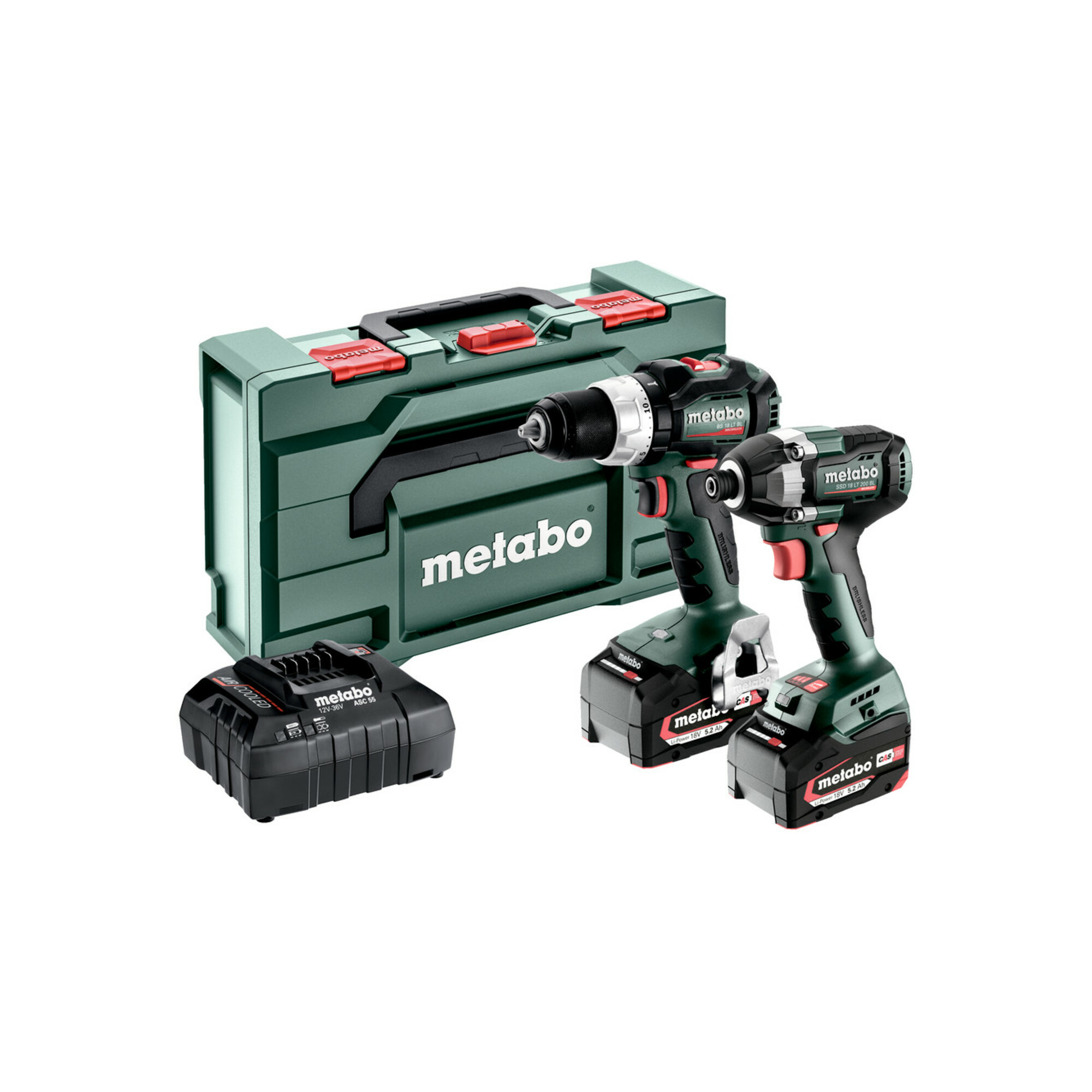Metabo Akku Combo Set 2.8.4 18V BS 18 LT BL + SSD 18 LT 200 BL; metaBOX 145 L