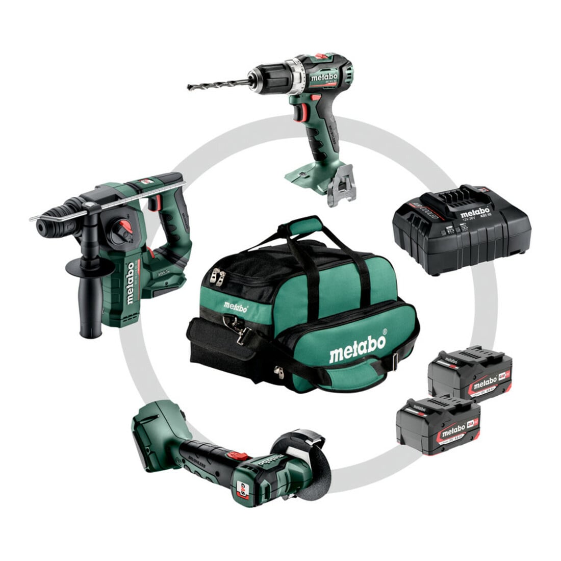 Metabo Akku Combo Set 3.1.1 18 V BS 18 L BL + BH 18 LTX BL 16 + CC 18 LTX BL ; Karton