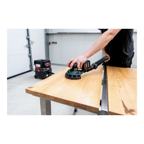 Metabo Akku-Exzenterschleifer PowerMaxx SXA 12-125 BL mit 125mm Schleifteller; metaBOX 215