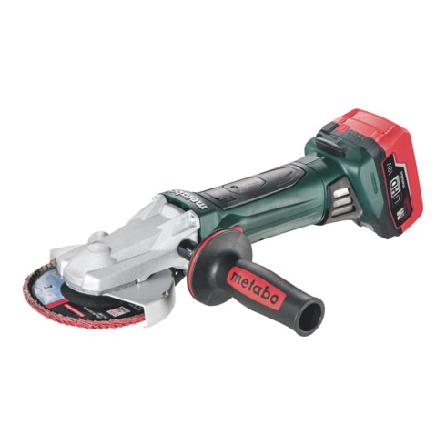 Metabo Akku-Flachkopf-Winkelschleifer WF 18 LTX 125 Quick metaBOX 165 L