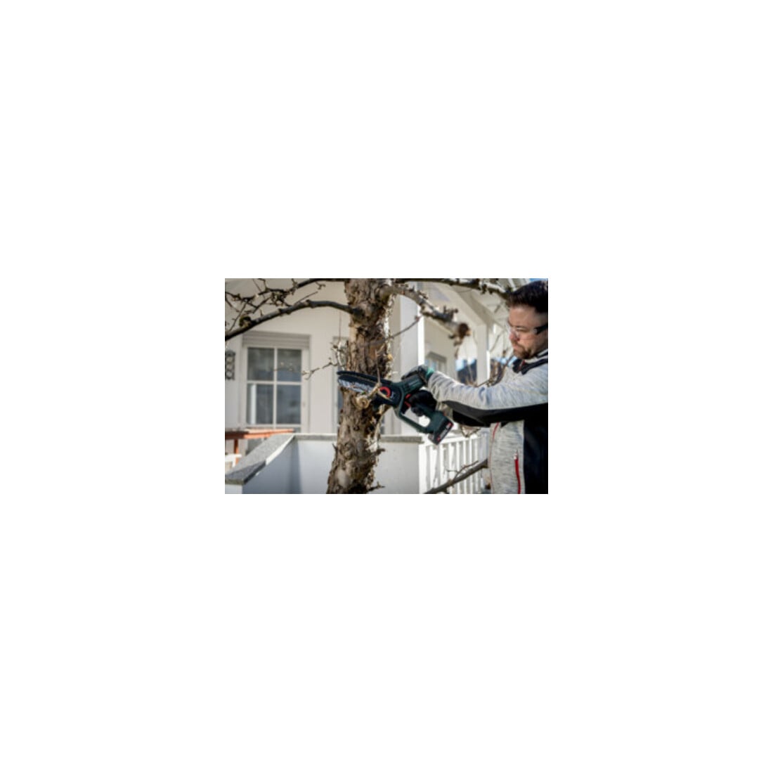Metabo Akku-Gehölzsäge MS 18 LTX 15 Set mit Teleskopstab; Karton; 18V x +