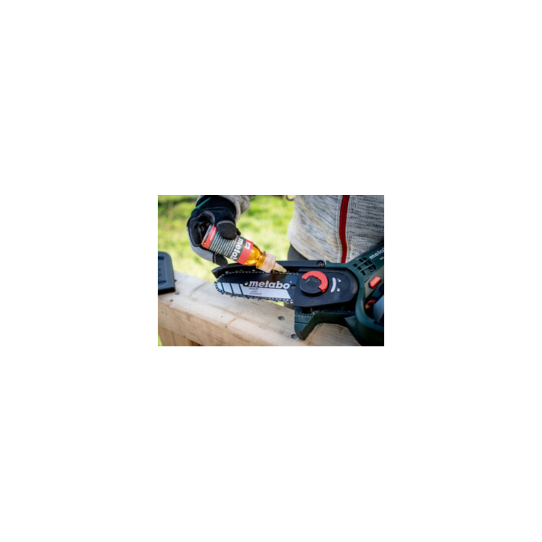 Metabo Akku-Gehölzsäge MS 18 LTX 15 Set mit Teleskopstab; Karton; 18V x +