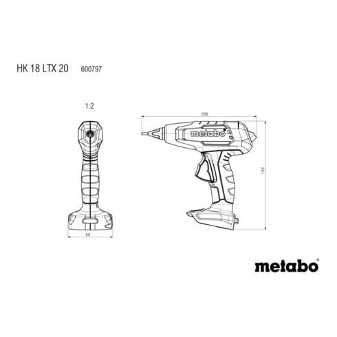 Metabo Akku-Heißklebepistole HK 18 LTX 20 metaBOX 145