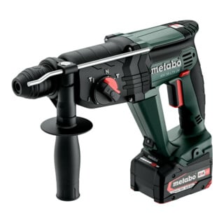 Metabo Akku-Kombihammer KH 18 LTX 24 metaBOX 165 L; 18V 2x4Ah Li-Power + ASC 55
