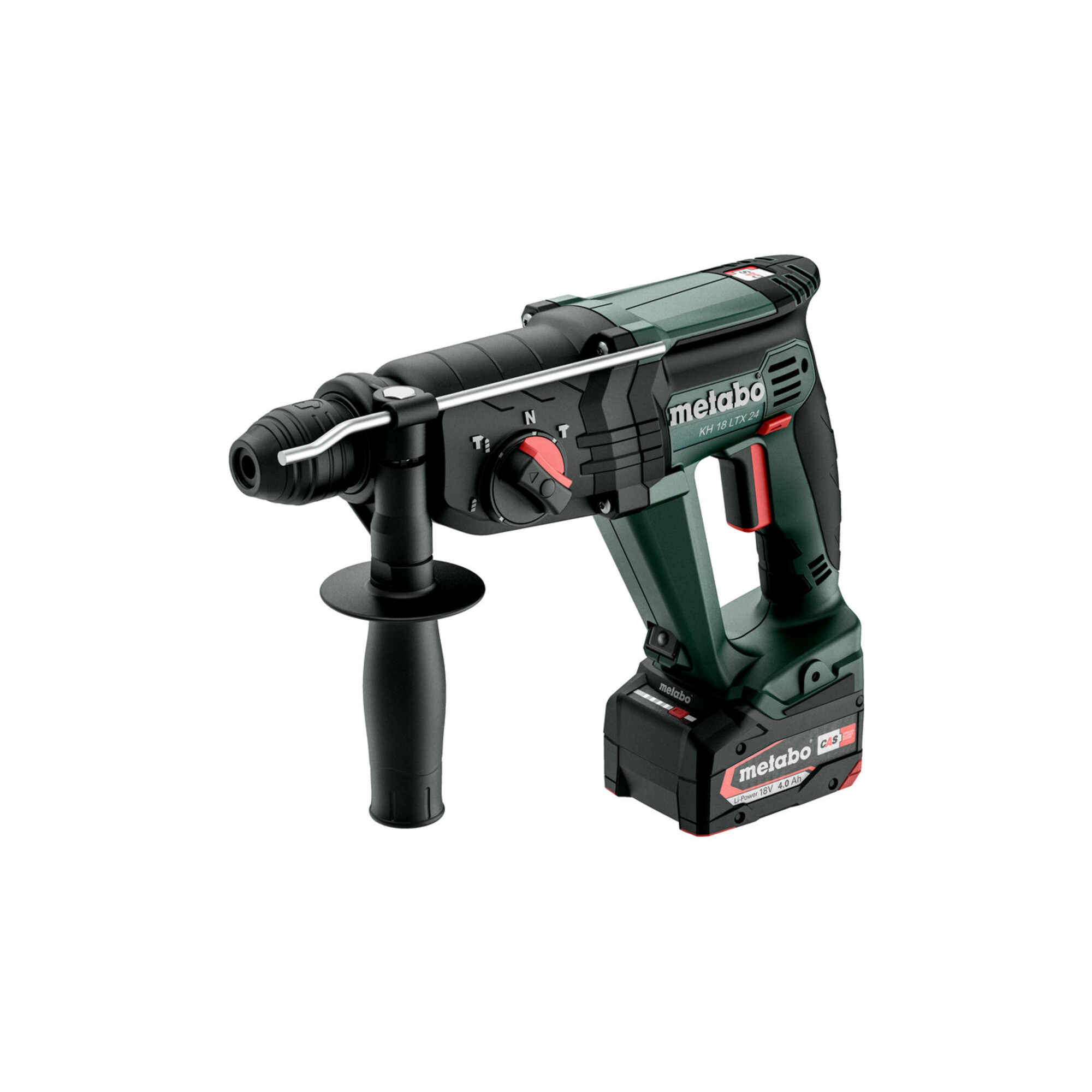 Metabo Akku-Kombihammer KH 18 LTX 24 metaBOX 165 L; 18V 2x4Ah Li-Power + ASC 55