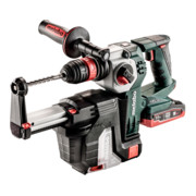 Metabo Akku-Kombihammer KHA 18 LTX BL 24 Quick Set ISA mit integrierter Staubabsaugung und Metabo-Quick-Wechselfutter; Kunststoffkoffer; 18V 1x5.5Ah /1x3.5AhLiHD + ASC 55-1