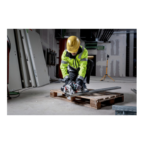 Metabo Akku-Metall-Handkreissäge MKS 18 LTX 58 FS Set mit Führungsschiene FS 160 ; metaBOX 340; 18V x +