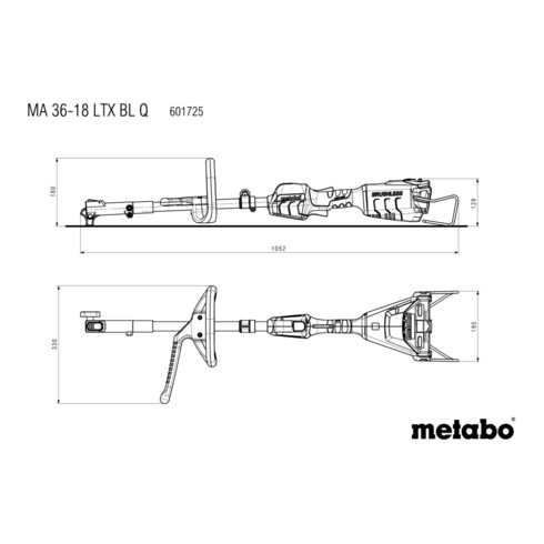 Metabo Akku-Multifunktionsantrieb MA 36-18 LTX BL Q Karton