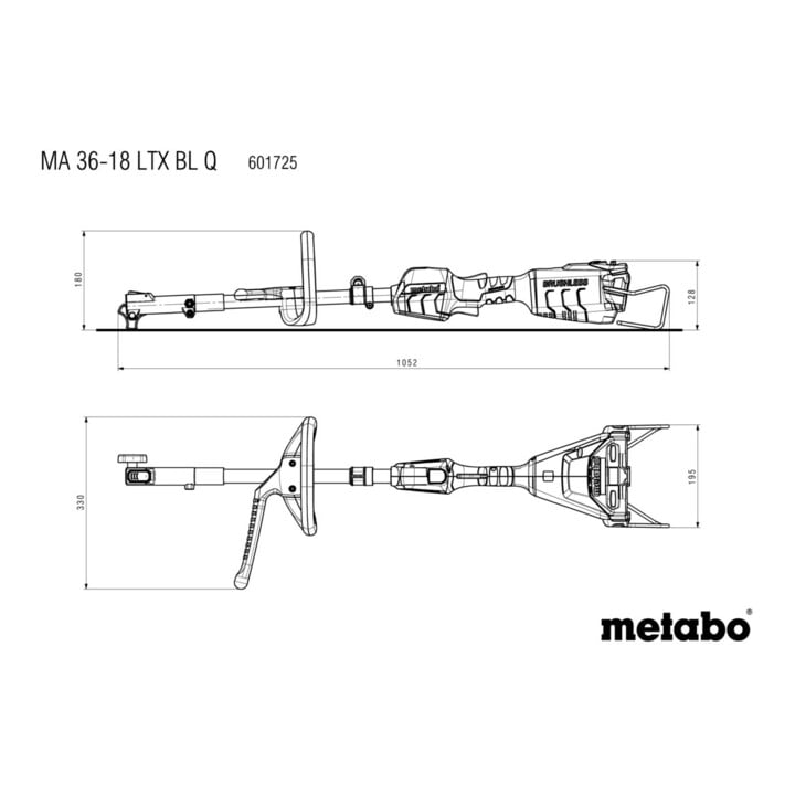 Metabo Akku-Multifunktionsantrieb MA 36-18 LTX BL Q Karton