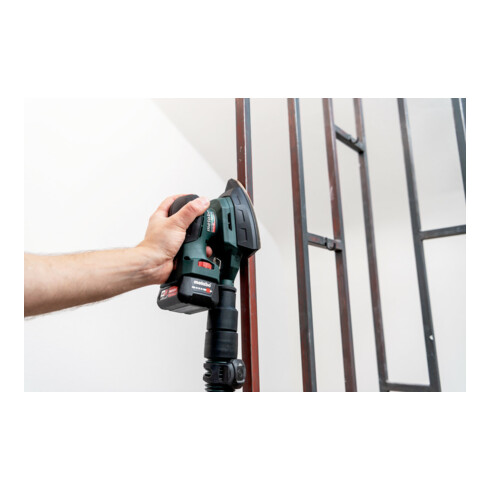 Metabo Akku-Multischleifer PowerMaxx SMA 12 BL mit 100 x 150 mm Schleifplatte; metaBOX 215