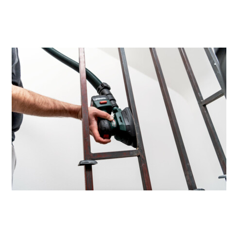 Metabo Akku-Multischleifer PowerMaxx SMA 12 BL mit 100 x 150 mm Schleifplatte; metaBOX 215