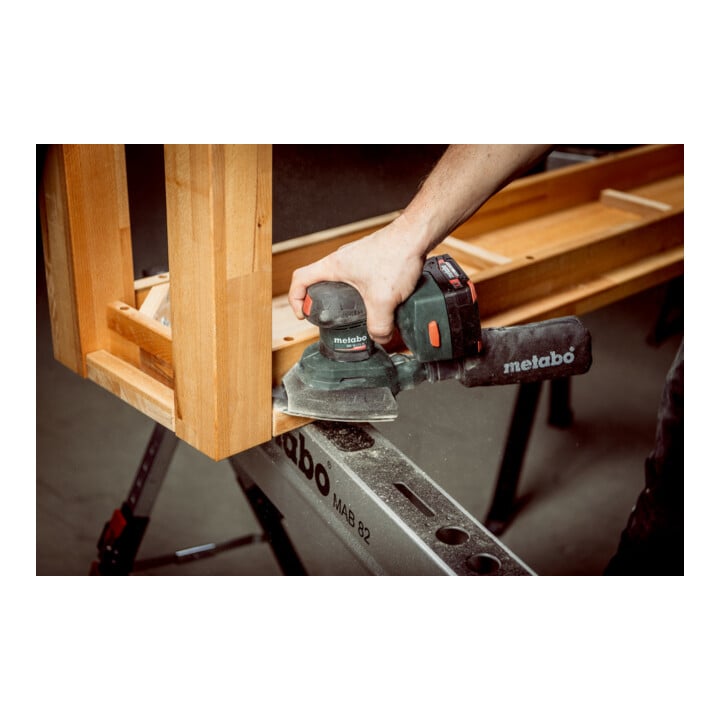 Metabo Akku-Multischleifer SM 18 LTX BL (602089850) mit zwei Schleiftellern, Karton