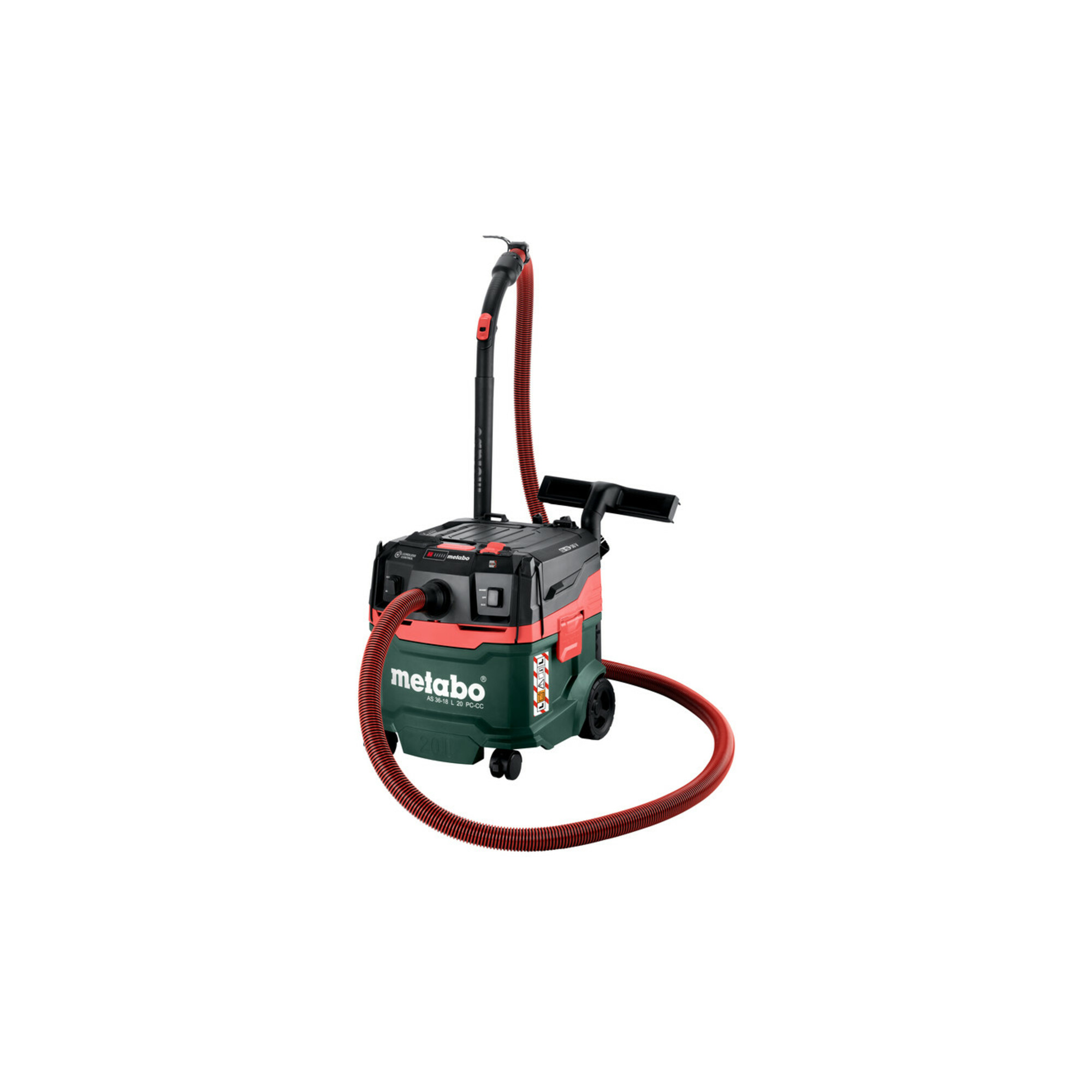 Metabo Akku-Nass-/Trockensauger AS 36-18 L 20 PC-CC (602072850) mit manueller Filterabreinigung und CordlessControl