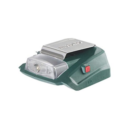 Metabo Akku-Power-Adapter PA 14.4-18 LED-USB mit 12 V-Anschluss und LED-Licht; Karton