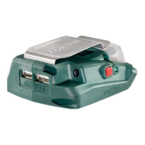 Metabo Akku-Power-Adapter PA 14.4-18 LED-USB mit 12 V-Anschluss und LED-Licht; Karton