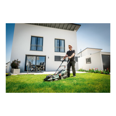 Metabo Akku-Rasenmäher RM 36-18 LTX BL 36 Karton; 18V 2x5.2Ah Li-Power + ASC 55