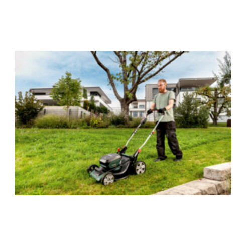 Metabo Akku-Rasenmäher RM 36-18 LTX BL 46 Karton; 18V 2x5.2Ah Li-Power + ASC 145 Duo