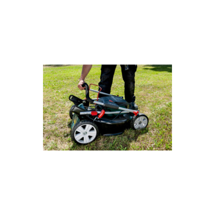 Metabo Akku-Rasenmäher RM 36-18 LTX BL 46 Karton; 18V 2x5.2Ah Li-Power + ASC 145 Duo