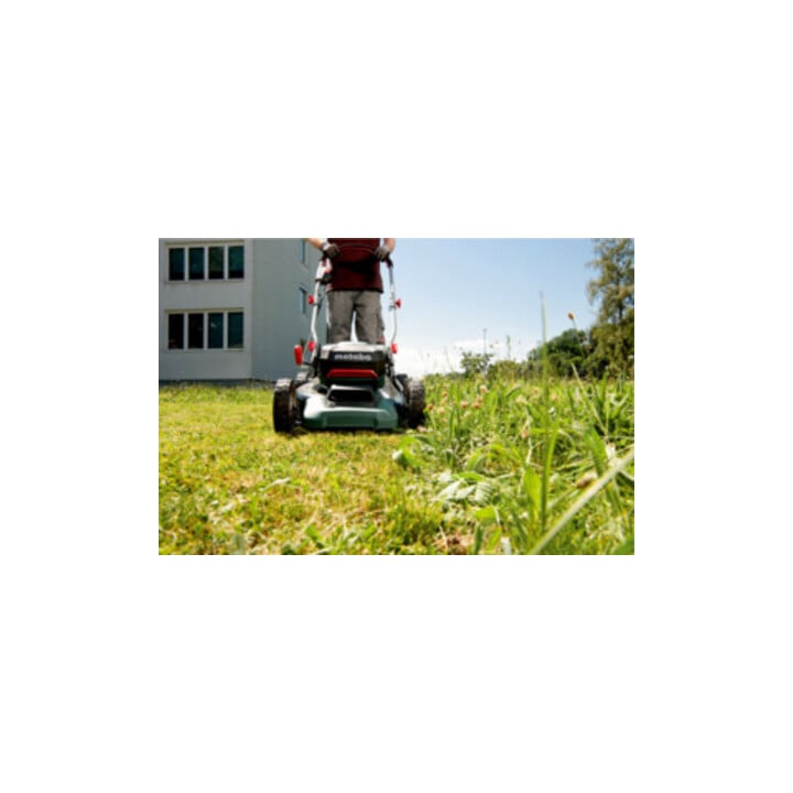Metabo Akku-Rasenmäher RM 36-18 LTX BL 46 Karton; 18V 2x5.2Ah Li-Power + ASC 145 Duo