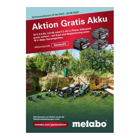 Metabo Akku-Rasenmäher RM 36-18 LTX BL 46 Karton