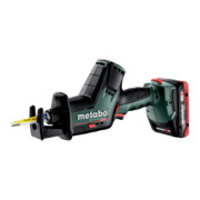 Metabo Akku-Säbelsäge SSE 18 LTX BL Compact Kunststoffkoffer; 18V 2x4Ah LiHD + ASC 55-1