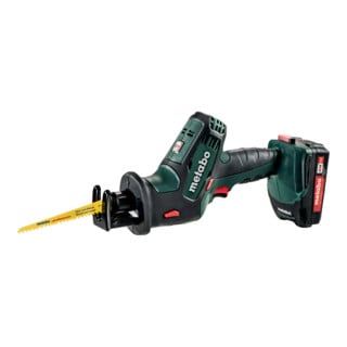 Metabo Akku-Säbelsäge SSE 18 LTX Compact metaBOX 145; 18V 2x2Ah Li-Power + ASC 55