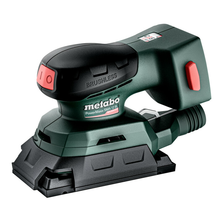 Metabo Akku-Sander PowerMaxx SRA 12 BL mit 80 x 133mm Schleifplatte; metaBOX 215
