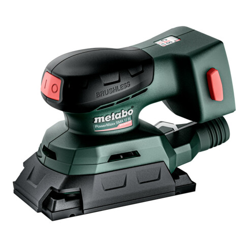 Metabo Akku-Sander PowerMaxx SRA 12 BL Set mit 80 x 133mm und 100 x 150mm Schleifplatte; metaBOX 215