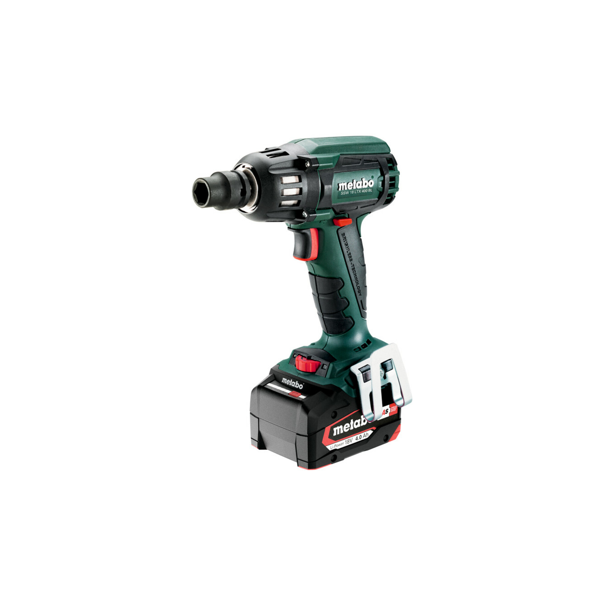 Metabo Akku-Schlagschrauber SSW 18 LTX 400 BL metaBOX 145; 18V 2x4Ah Li-Power + ASC 55