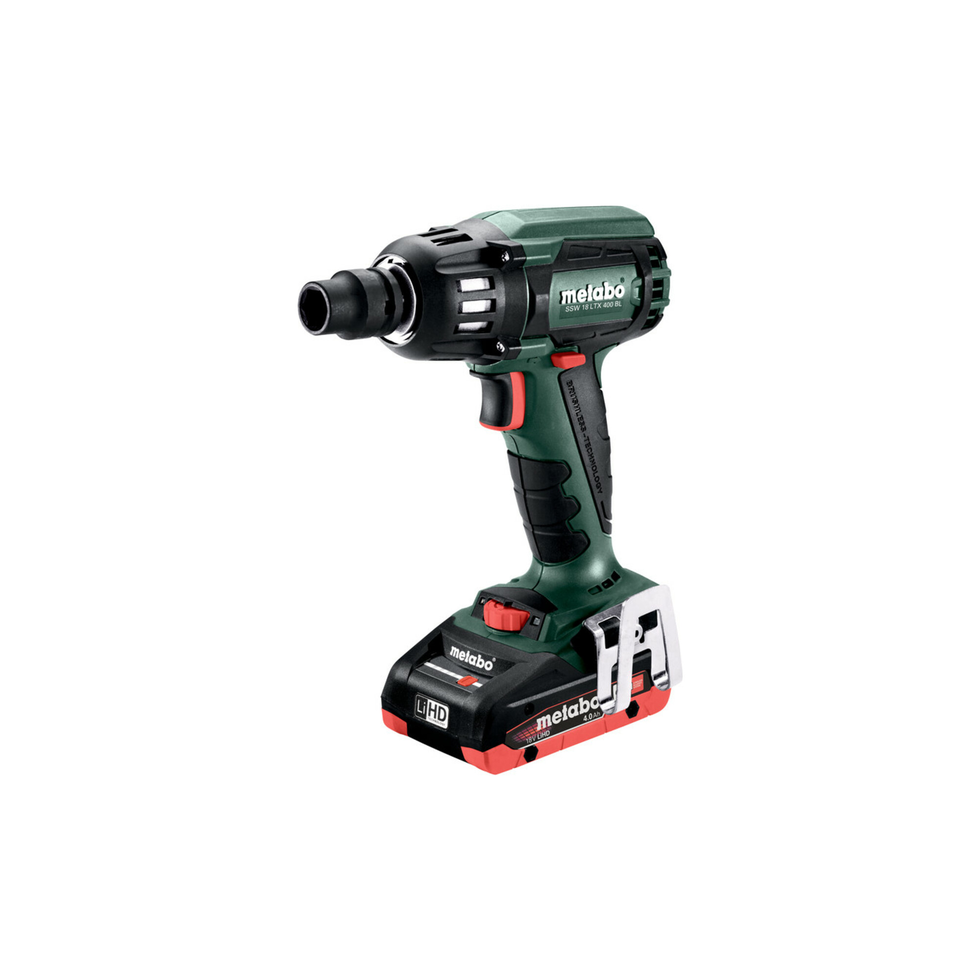 Metabo Akku-Schlagschrauber SSW 18 LTX 400 BL metaBOX 145; 18V 2x4Ah LiHD + ASC 55