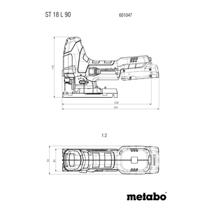 Metabo Akku-Stichsäge ST 18 L 90 (601047850) Karton