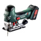 Metabo Akku-Stichsäge STA 18 LTX 140 Kunststoffkoffer + 2x18V/4Ah Li-Ion + ASC 30-36 V-3