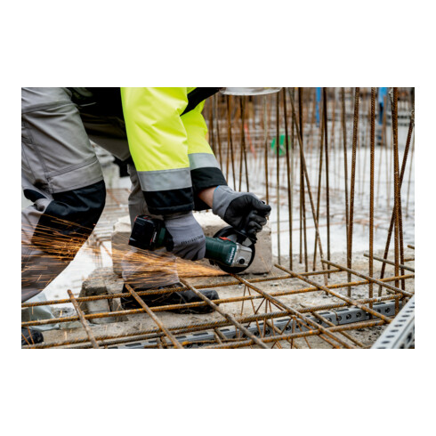Metabo Akku-Winkelschleifer W 18 L 9-125 Quick mit Schnellspannmutter; Karton