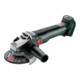 Metabo Akku-Winkelschleifer W 18 LT BL 11-125 mit drehbarem Akkupack; metaBOX 165 L-1
