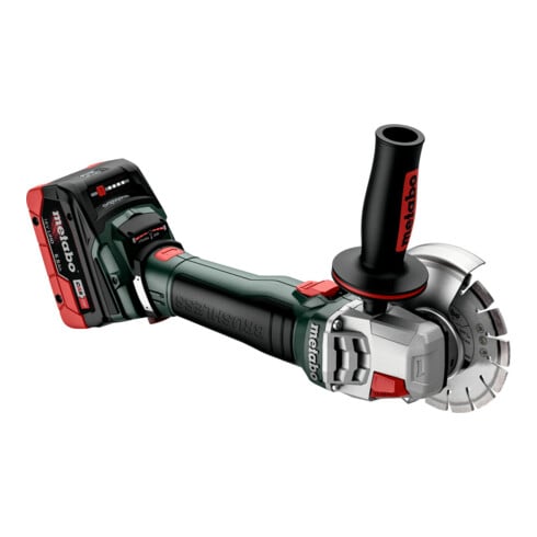 Metabo Akku-Winkelschleifer WB 18 LT BL 11-125 Quick metaBOX 165 L; 18V 2x8Ah LiHD + ASC 145