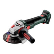 Metabo Akku-Winkelschleifer WB 18 LTX BL 15-150 Quick mit Bremse, Schnellspannmutter, drehbarem Akkupack ; metaBOX 165 L-1