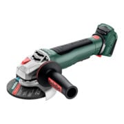 Metabo Akku-Winkelschleifer WPB 18 LT BL 11-125 Quick mit Bremse, Schnellspannmutter, drehbarem Akkupack, Totmannschalter; Karton