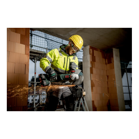 Metabo Akku-Winkelschleifer WPB 36-18 LTX BL 24-230 Quick mit Bremse, Schnellspannmutter, drehbarem Haupthandgriff, Totmannschalter; Kunststoffkoffer